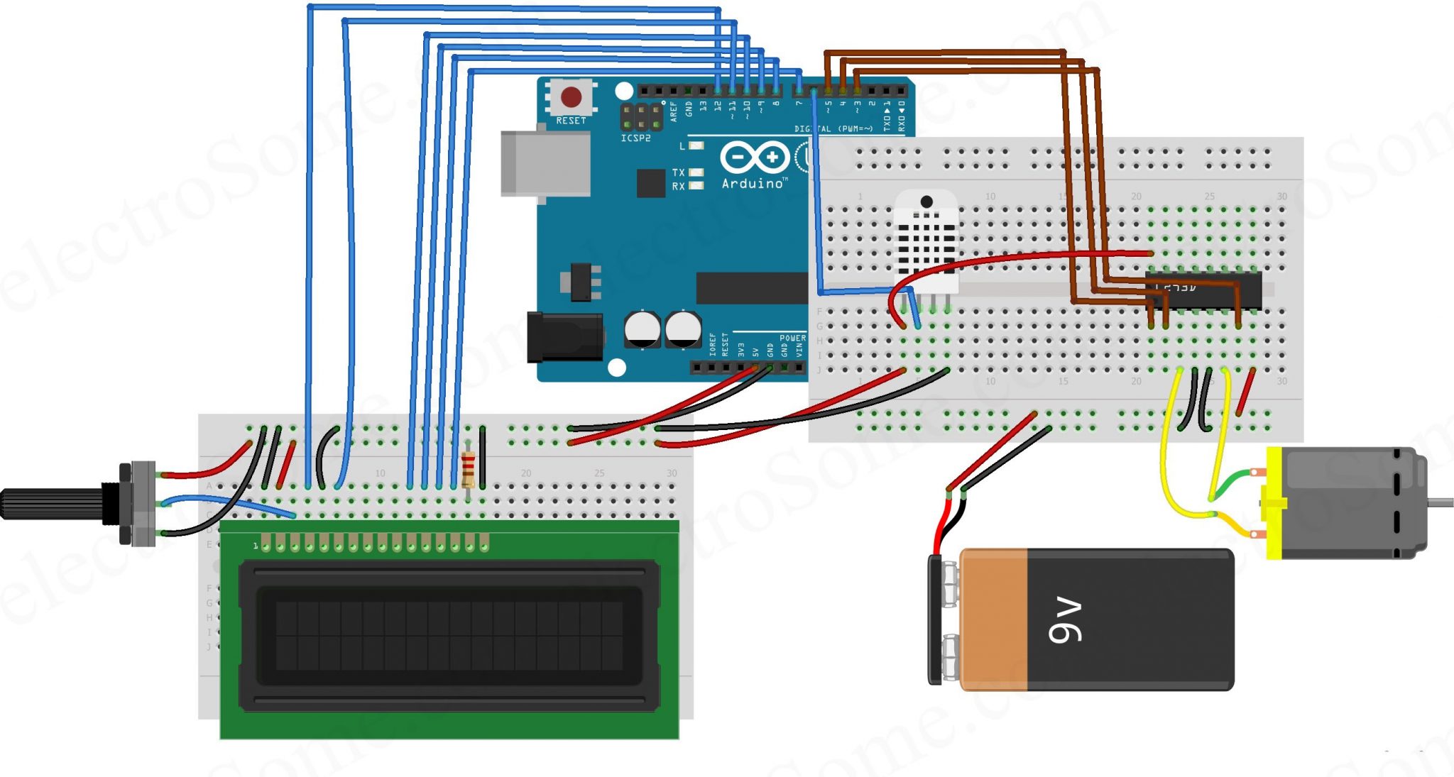 Automatic Temperature Controlled Fan using Arduino